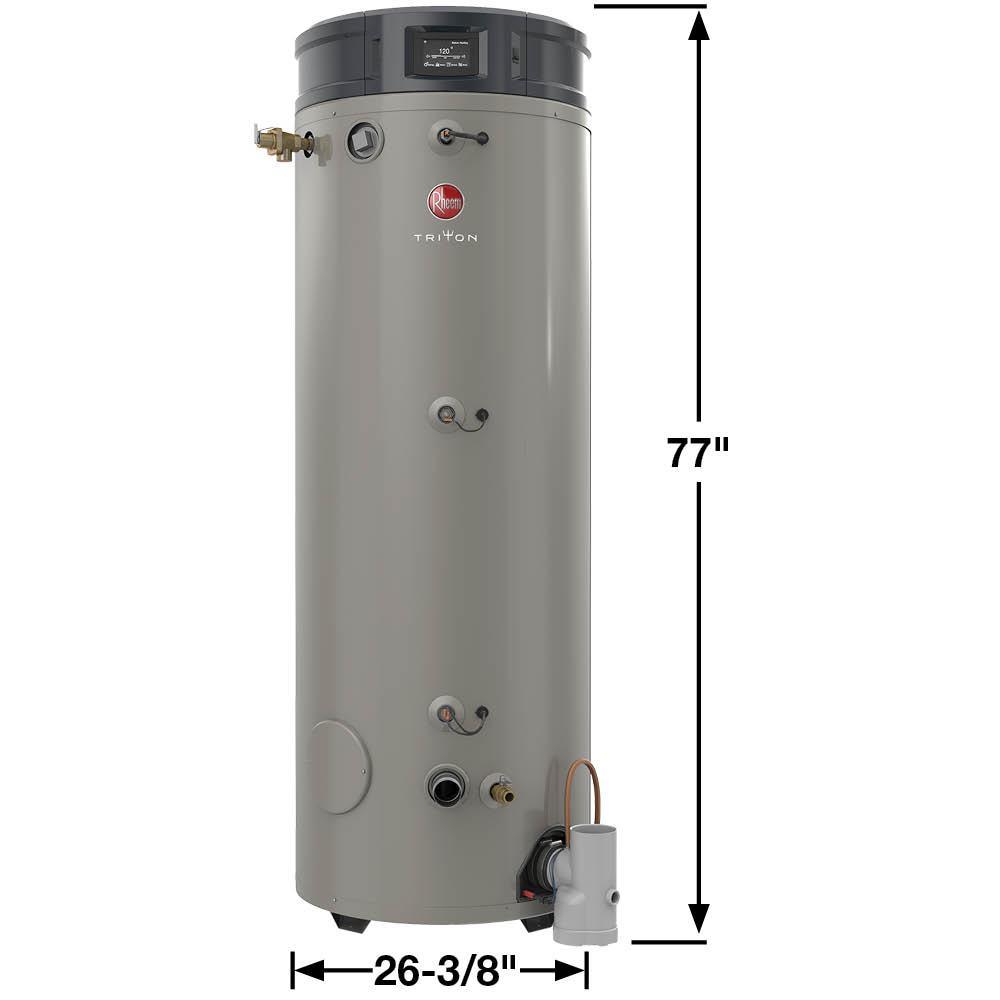 Commercial Triton Heavy Duty High Efficiency 100 Gal. 200K BTU ULN Natural Gas Power Direct Vent Tank Water Heater - Super Arbor