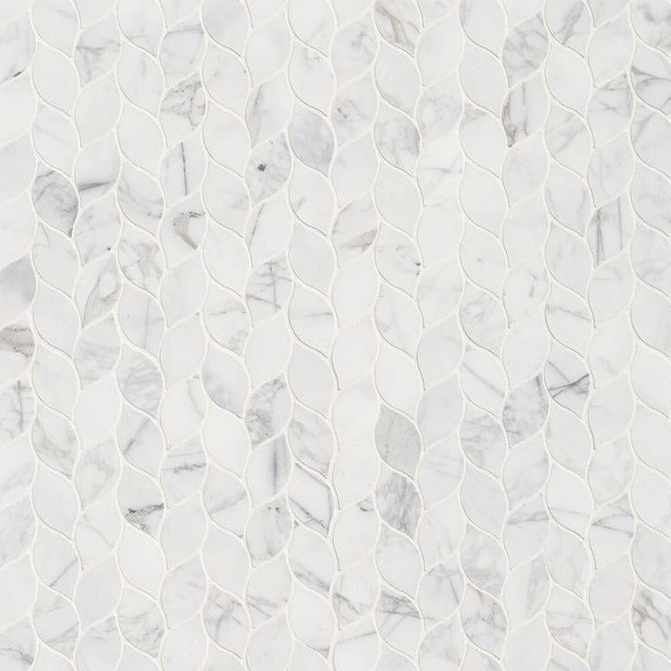 MSI Calacatta Blanco 12 in. x 13 in. x 10mm Polished Marble Mesh-Mounted Mosaic Tile (10.80 sq. ft./case)