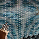 Oasis Blast 12 in. x 12 in. x 6mm Glass Mesh-Mounted Mosaic Tile (15 sq. ft./Case) - Super Arbor