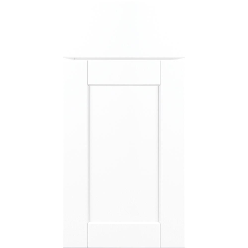 Shaker Assembled 18x34.5x24 in. Drawer Base Kitchen Cabinet with Ball-Bearing Drawer Glides in Satin White
