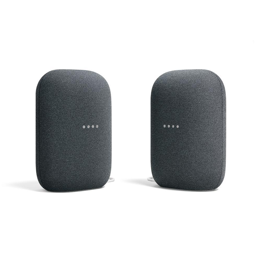 Nest Audio - Smart Speaker with Google Assistant in Chalk (2-Pack) - Super Arbor
