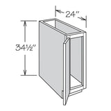 allen + roth Annscroft 9-in W x 34.5-in H x 24-in D Hazelnut Maple Door Base Semi-Custom Cabinet