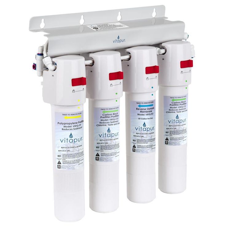 Four Stage 20.3 GPD Quick Connect Reverse Osmosis Water Treatment System