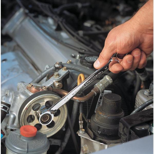 Metric Reversible Combination Ratcheting Wrench Set (8-Piece) - Super Arbor