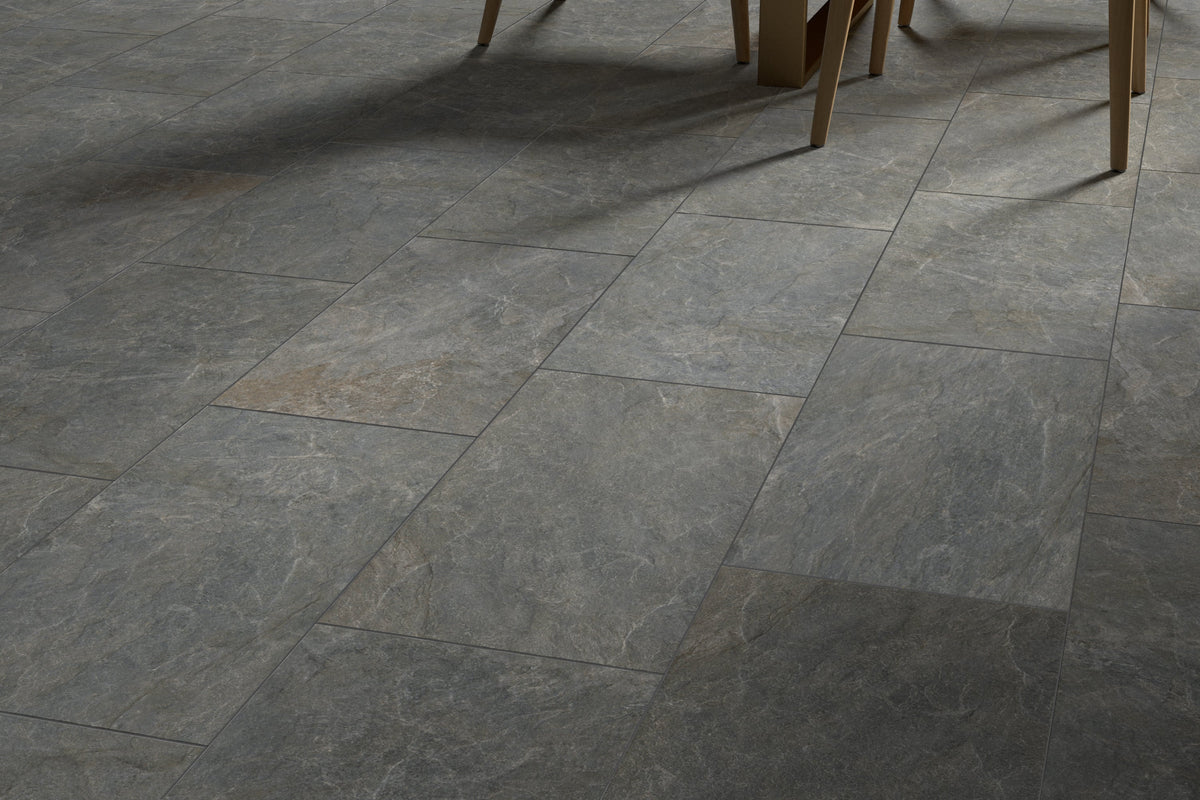 Emser Miletone Taupe 12 in. x 24 in. Glazed Porcelain Stone-Look Floor & Wall Tile, 6-Pack