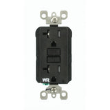 20 Amp SmartlockPro Weather/Tamper Resistant GFCI Duplex Outlet, Gray - Super Arbor