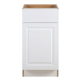 Benton Assembled 12x34.5x24.5 in. Base Cabinet with Soft Close Full Extension Drawer in White - Super Arbor