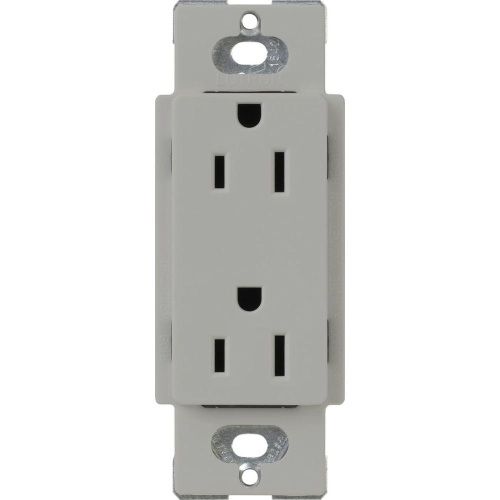 Tamper-Resistant Duplex Receptacle, 15 Amp, White - Super Arbor