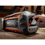 18-Volt Cordless Hybrid Jobsite Radio with Bluetooth Wireless Technology with 1.5 Ah Lithium-Ion Battery - Super Arbor