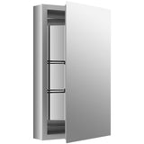 Flat Edge 15 in. x 26 in. Recessed or Surface Mount Medicine Cabinet