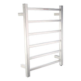 Charles Series 6-Bar Stainless Steel Wall Mounted Electric Towel Warmer Rack in Brushed Nickel - Super Arbor