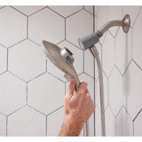 Attract with Magnetix 6-Spray 5.5 in. Single Wall Mount¬†Handheld Adjustable Shower Head in Spot Resist Brushed Nickel - Super Arbor