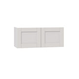 Shaker Assembled 36x20x24 in. Deep Wall Bridge Cabinet in Vanilla White - Super Arbor