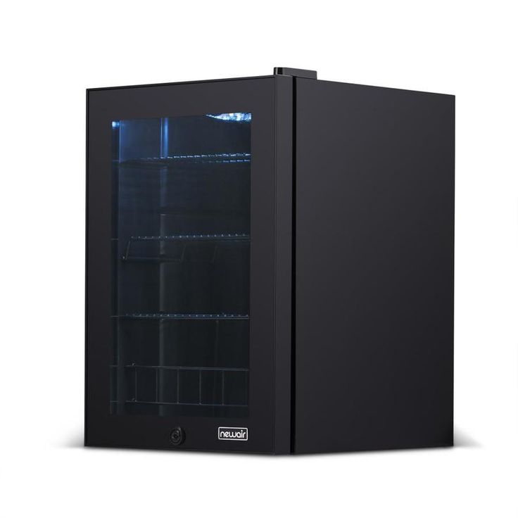 NewAir 90-Can Capacity (2.2-cu ft) Residential Black Built-In/Freestanding Beverage Center