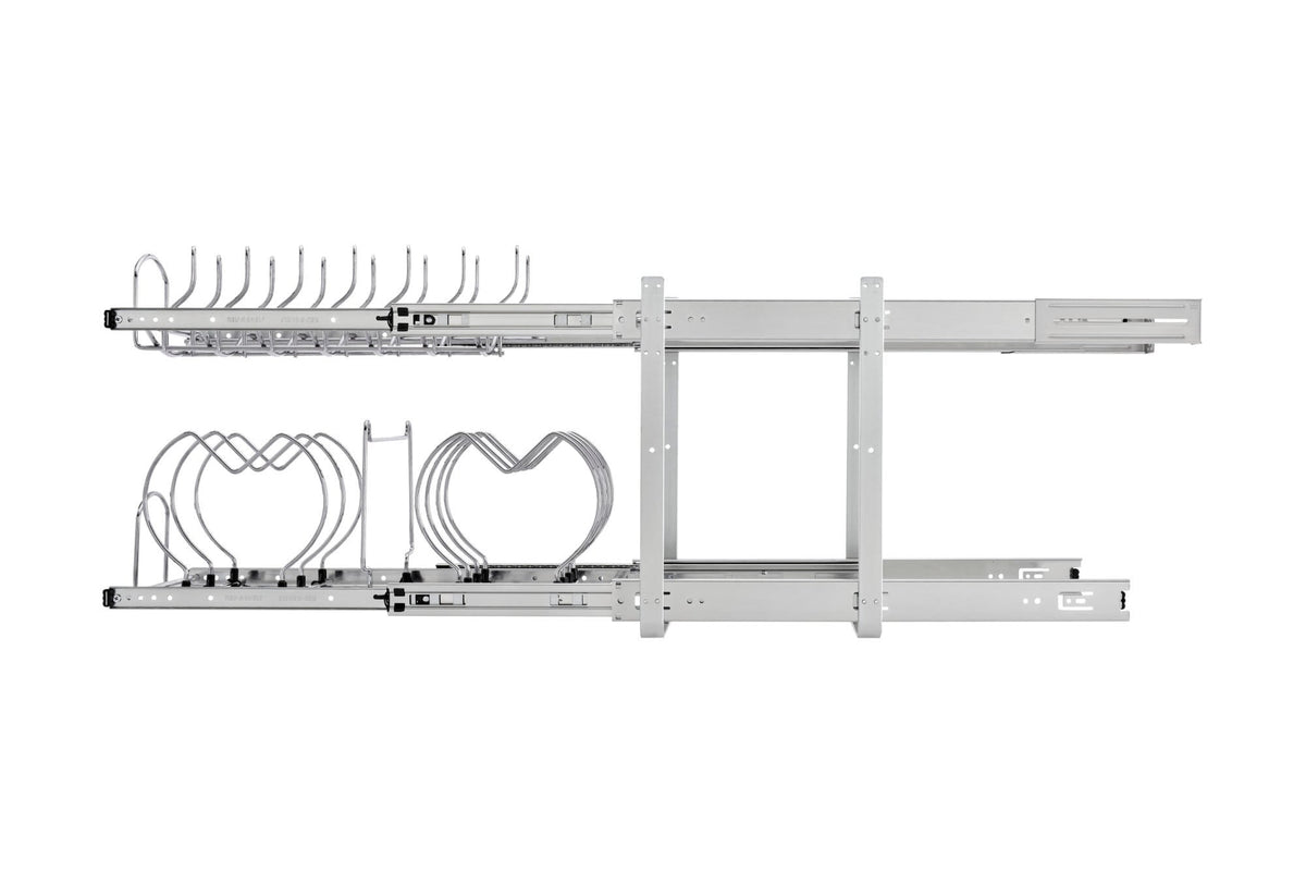 Rev-A-Shelf 20.75-in W x 18-in H 2-Tier Pull Out Metal Soft Close Basket