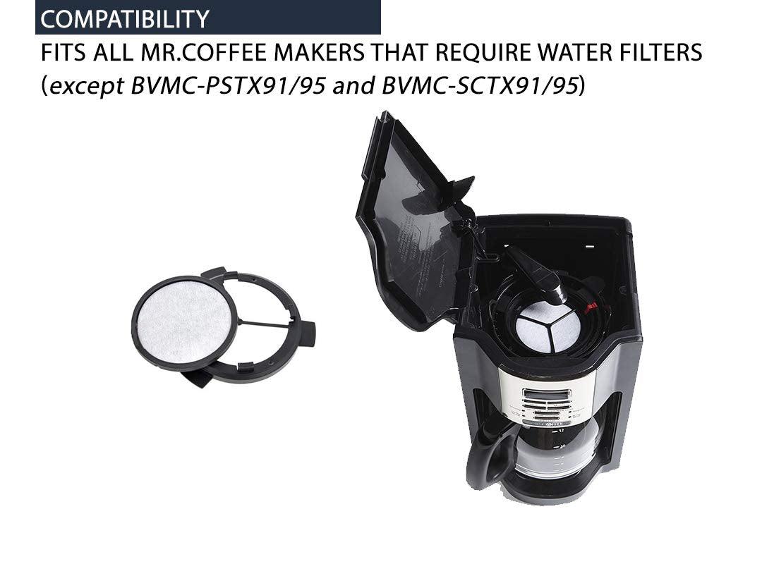 (24) Premium Replacement Charcoal Water Filter Disks for All Mr. Coffee Machines, Replaces Filter Disc, 24 Pack