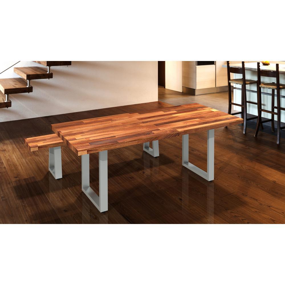 28 in. (710 mm) Stainless Steel Adjustable Legs for Structural Table  (2-Pack) - Super Arbor