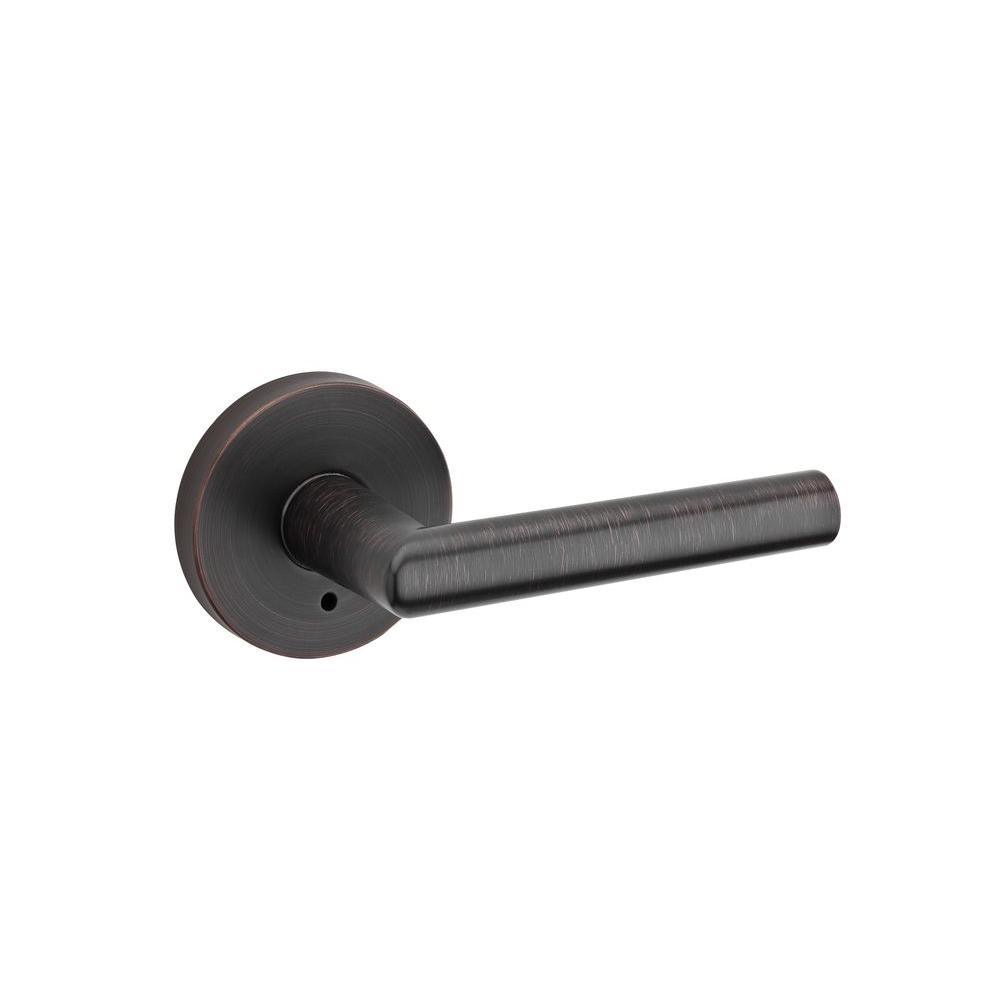 Milan Matte Black Privacy Bed/Bath Door Lever - Super Arbor