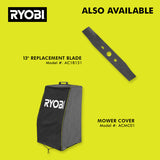 RYOBI 13 in. ONE+ 18-Volt Lithium-Ion Cordless Push Lawn Mower Kit with 4.0Ah Battery & Charger