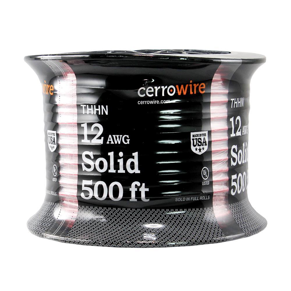 500 ft. 12/1 Green Solid THHN Wire - Super Arbor