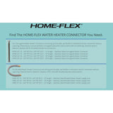 3/4 in. MIP x 3/4 in. FIP x 18 in. Copper Water Heater Connector - Super Arbor