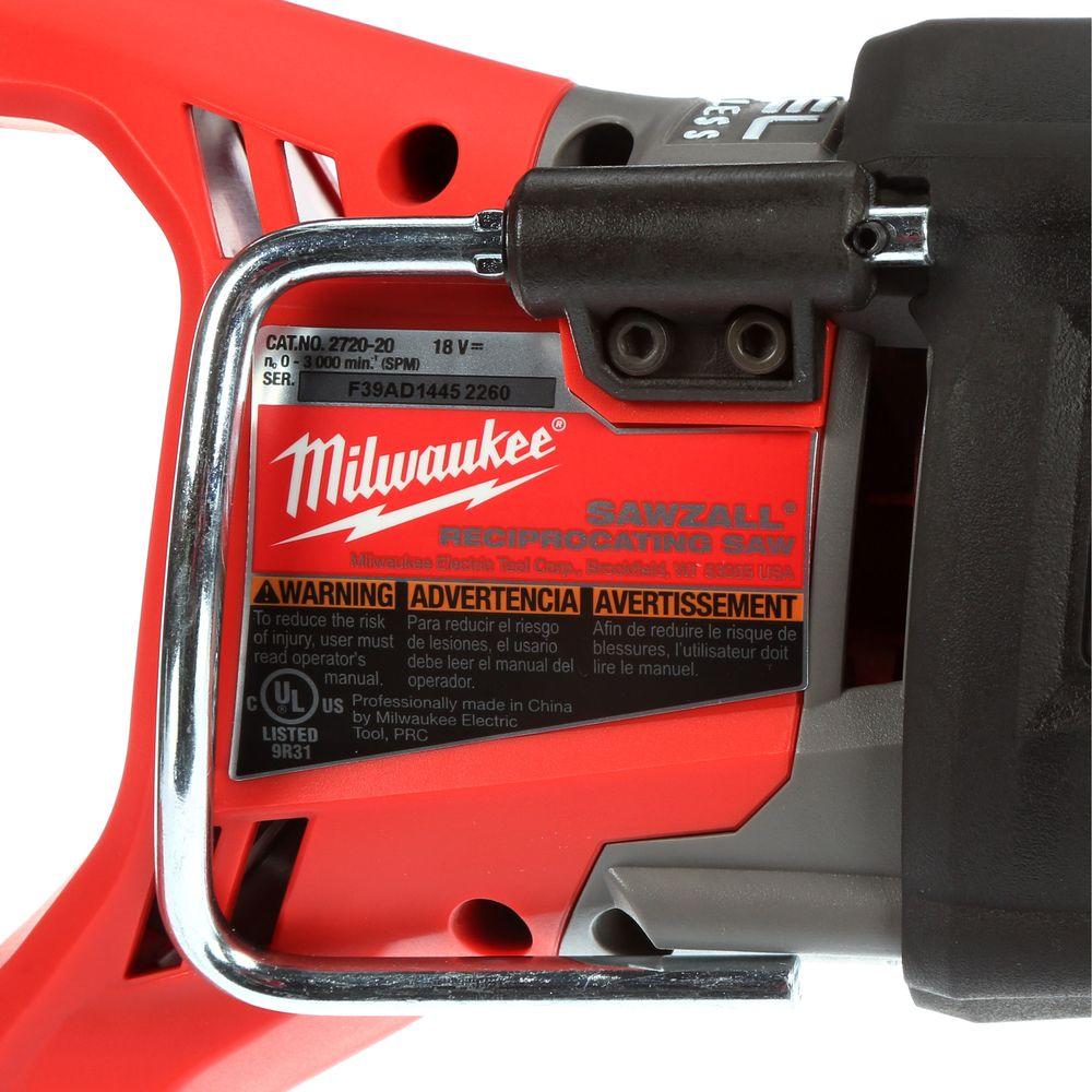 M18 FUEL 18-Volt Lithium-Ion Brushless Cordless SAWZALL Reciprocating Saw with M18 5.0Ah Battery