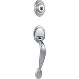 Kwikset Dakota Antique Brass Smartkey Single-Cylinder Deadbolt Keyed Entry Door Handleset