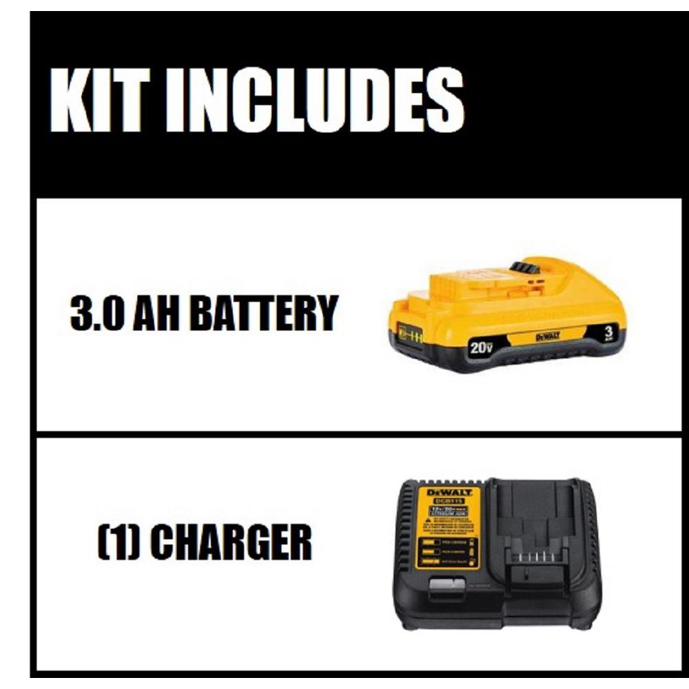 20-Volt MAX Lithium-Ion Battery Pack 3.0Ah with Charger - Super Arbor