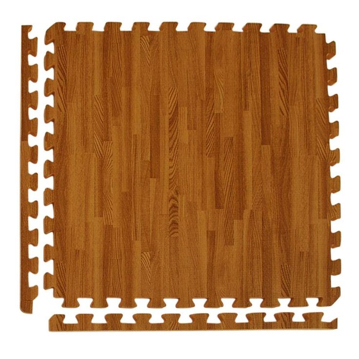 Greatmats Wood Grain Reversible Standard Wood/Tan 24 in. x 24 in. x 0.5 in. Foam Interlocking Floor Tile (Case of 25)