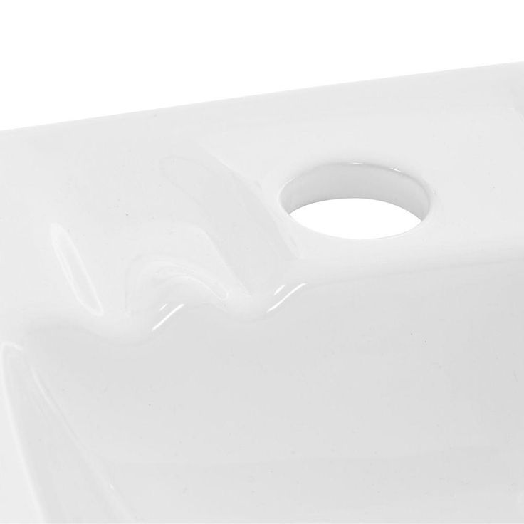 Whitehaus Collection Isabella Wall-Mounted Bathroom Sink in White
