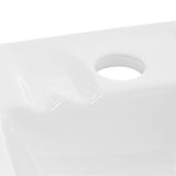 Whitehaus Collection Isabella Wall-Mounted Bathroom Sink in White