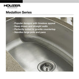 Medallion Gourmet Undermount Stainless Steel 39.8-in. 0-Hole Triple Bowl Kitchen Sink with Accessory Combo Pack - Super Arbor