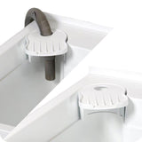 All-in-One 24 in. x 24 in. 20 Gal. Freestanding Laundry Tub in White, with Non-Metallic Pull-Out Faucet in Chrome