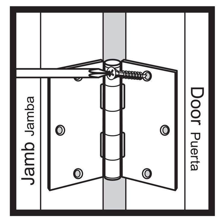4 in. Satin Chrome Commercial Grade Door Hinge