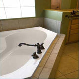 Studio 60 in. Corner Drop-in Non-Whirlpool Bathtub in White - Super Arbor