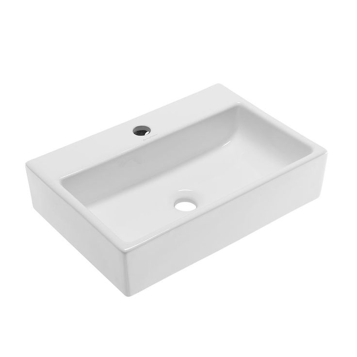Swiss Madison Claire Vessel Sink in Glossy White