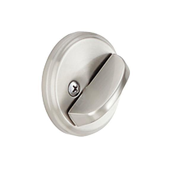 Satin Nickel Thumbturn Deadbolt with Exterior Plate - Super Arbor