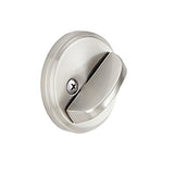 Satin Nickel Thumbturn Deadbolt with Exterior Plate - Super Arbor