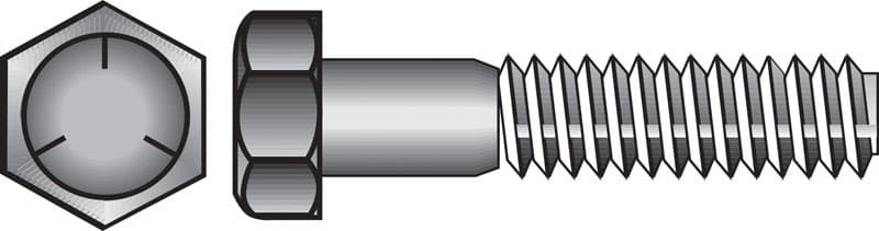 Hillman 5/16 in. Diameter x 3/4 in. Length Grade 5 Heat-Treated Zinc Steel Hex Head Cap Screws, Coarse Thread (100-Pack)