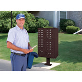 16 Door CBU with Pedestal in Bronze - Super Arbor