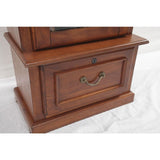 8 Gun Key Locking Gun Cabinet in Brown - Super Arbor