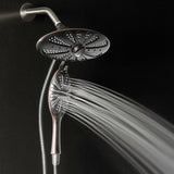 4-Spray 11 in. Oval Dual Showerhead and Handheld Showerhead in Oil-Rubbed Bronze