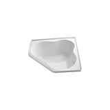 ProFlex 4.5 ft. Front Drain Corner Bathtub in White - Super Arbor