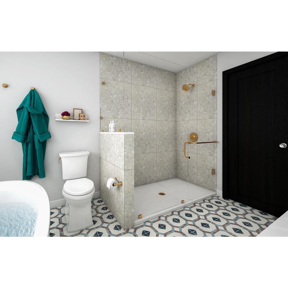 Ballast 66 in. x 36 in. Single Threshold Shower Base in White - Super Arbor
