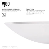 Wisteria Round Matte Stone Vessel Bathroom Sink in White with Seville Vessel Faucet in Brushed Nickel - Super Arbor
