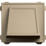 6 in. Hooded Siding Vent #013-Light Almond - Super Arbor