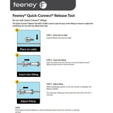 Feeney 1/8 in. Metal I.D. Quick-Connect Release Tool for Cable Metal Railing System