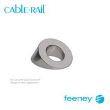 Feeney 3/8 in. I.D. Stainless Steel Bevel Washer for Quick-Connect for Cable Railing System (4-Pack)