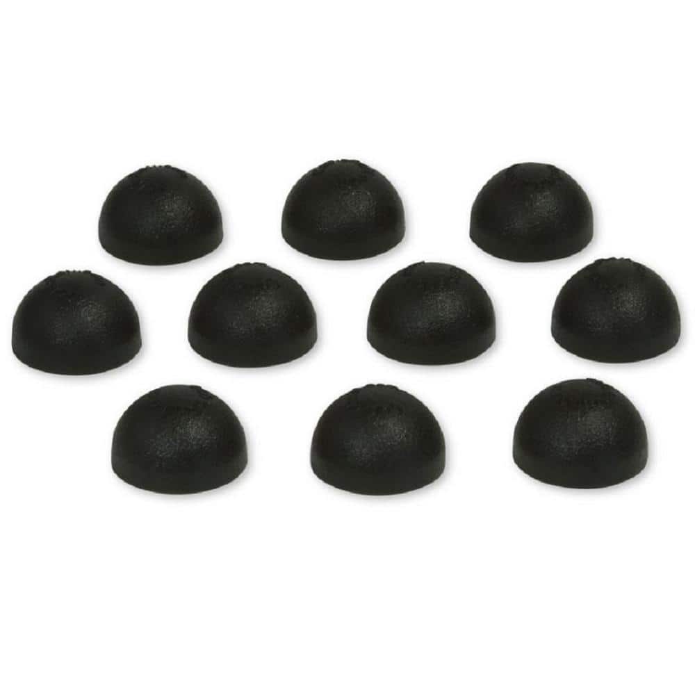 Feeney 7/16 in. Plastic Black Dome End Cap for Cable Railing System (10-Pack)