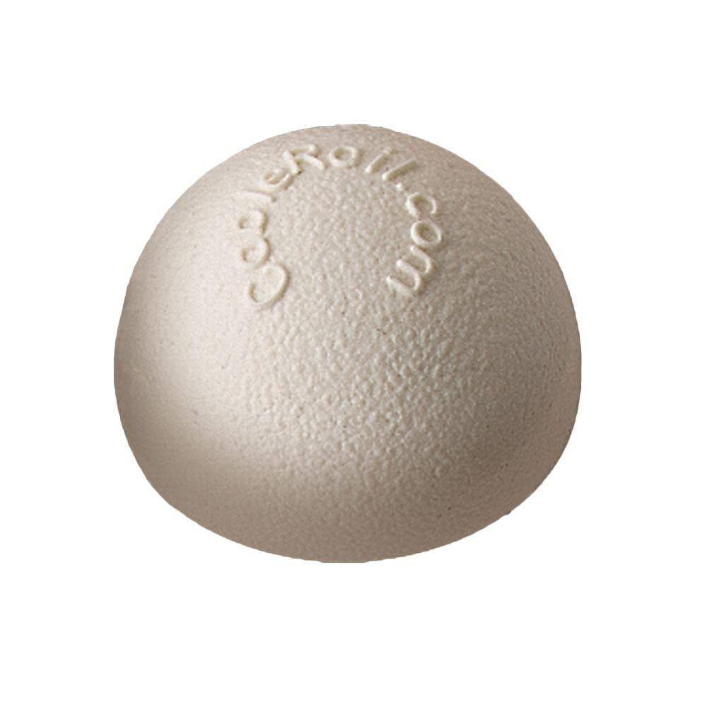 Feeney 7/16 in. Plastic White Dome End Cap for Cable Railing System (10-Pack)